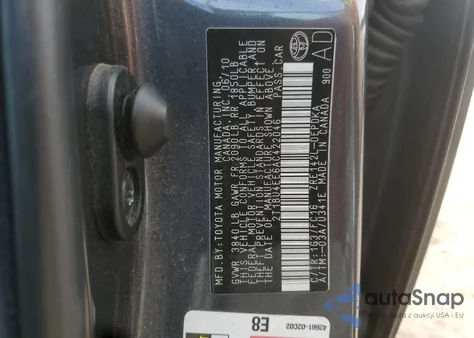 2010 Toyota Corolla Base z USA, uszkodzony, nr VIN 2T1BU4EE6AC422046